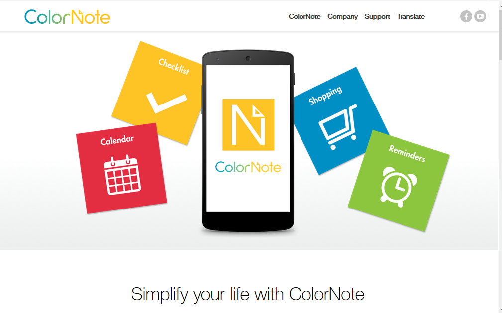 ColorNote, aplikasi asyik untuk mengikat tulisan